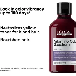 Шампунь L’Oréal Professionnel Serie Expert Vitamino Color Spectrum для нейтралізації жовтих напівтонів 300 мл